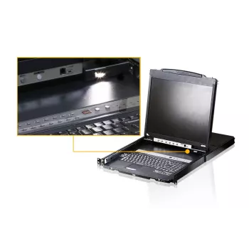ATEN CL5816N Rack-Konsole 48,3 cm (19 Zoll) Schwarz 1U