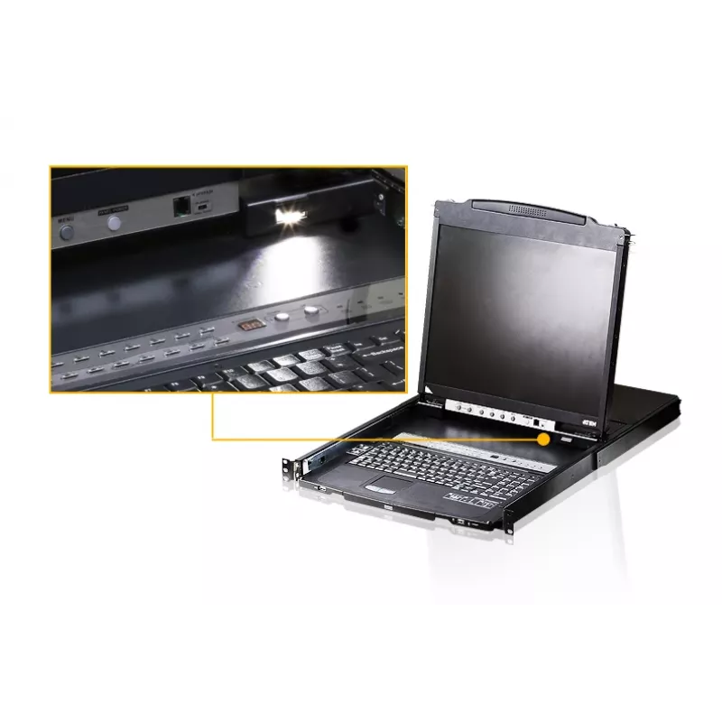ATEN CL5816N Rack-Konsole 48,3 cm (19 Zoll) Schwarz 1U
