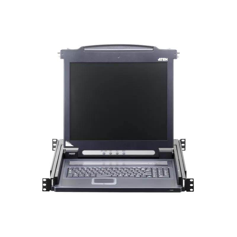 ATEN CL1000M Rack-Konsole 43,2 cm (17 Zoll) 1280 x 1024 Pixel Metall, Kunststoff Schwarz 1U