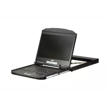 ATEN CL3700NW Rack-Konsole 47 cm (18.5 Zoll) 1920 x 1080 Pixel Metall, Kunststoff Schwarz 1U