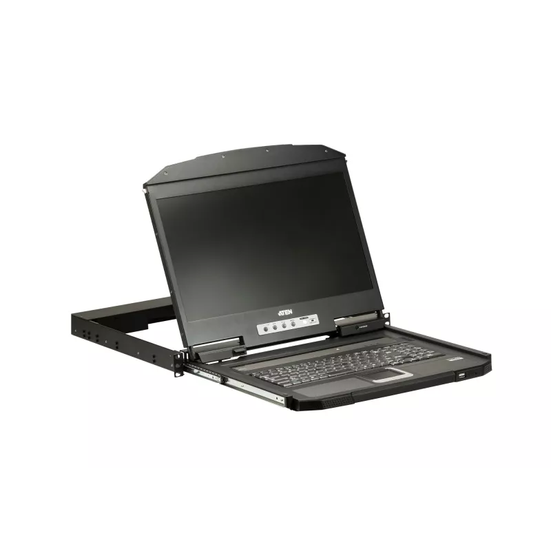 ATEN CL3700NW Rack-Konsole 47 cm (18.5 Zoll) 1920 x 1080 Pixel Metall, Kunststoff Schwarz 1U
