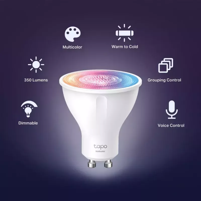 Smart bulb TP-Link Tapo L630 Multicolor Wi-Fi 3.7W 4-pack