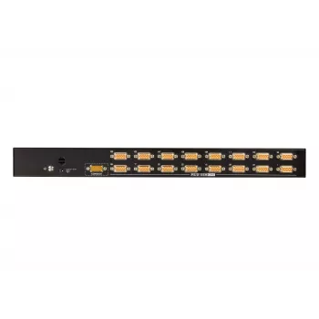 ATEN 16-Port USB/PS2 VGA KVM-Switch, 2048 x 1536 Pixel, QXGA, Rackmontage, 6,5 W, 1U, Schwarz