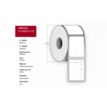 Druckeretikett Capture CA-880350-101 für Capture-Drucker