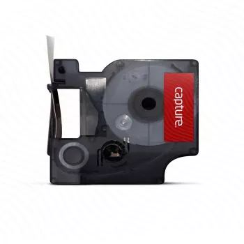 Label-making tape Capture CA-S0720530 Schwarz auf Weiß D1 1,2 cm 7 m