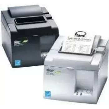 Thermodrucker für Kassenzettel Star Micronics TSP143IIIBI2 203 dpi mit automatischem Schneider, grau