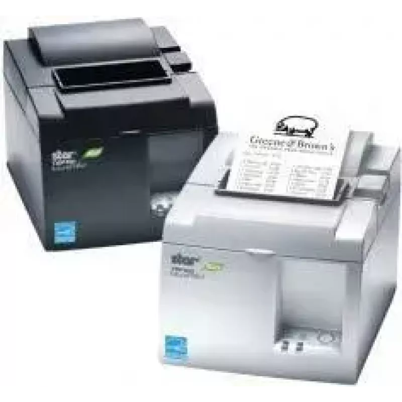 Thermodrucker für Kassenzettel Star Micronics TSP143IIIBI2 203 dpi mit automatischem Schneider, grau