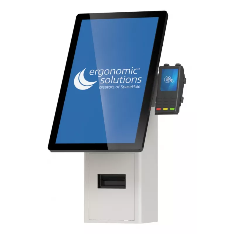 Wandmontierte Selbstbedienungs-Kiosk-Halterung ergonomische Lösungen SPK402-02 — Wandhalterung für Selbstbedienungsterminals