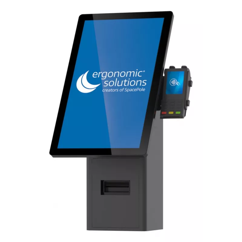 Wandmontierte Selbstbedienungs-Kiosk-Halterung ergonomische Lösungen SPK402-02 — Wandhalterung für Selbstbedienungsterminals
