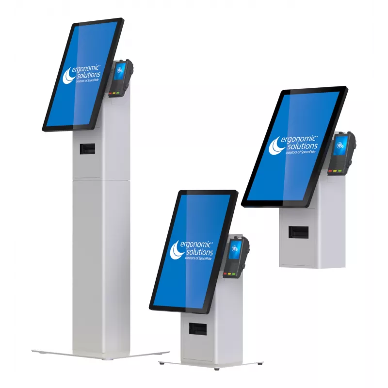 Wandmontierte Selbstbedienungs-Kiosk-Halterung ergonomische Lösungen SPK402-02 — Wandhalterung für Selbstbedienungsterminals