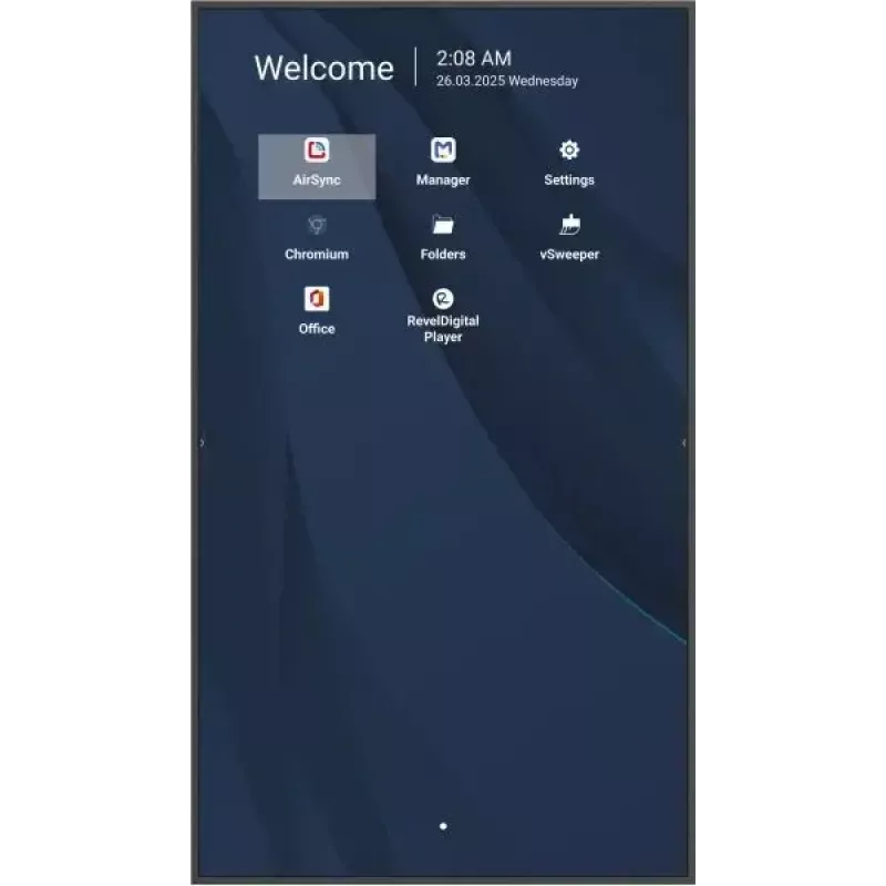 Kommerzieller 86-Zoll-4K-LCD-Display VIEWSONIC CDE8614-2C, 3840x2160, 500 cd/m², Android 14, Wi‑Fi, 24/7