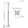 Projektor-Deckenhalterung Vogel's PPC 1585 Silber