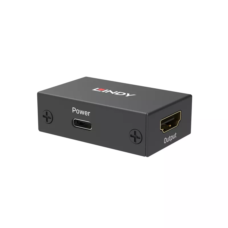 AV-Repeater Lindy HDMI 8K60 Repeater 48 Gbit/s Metall Kabelgebunden