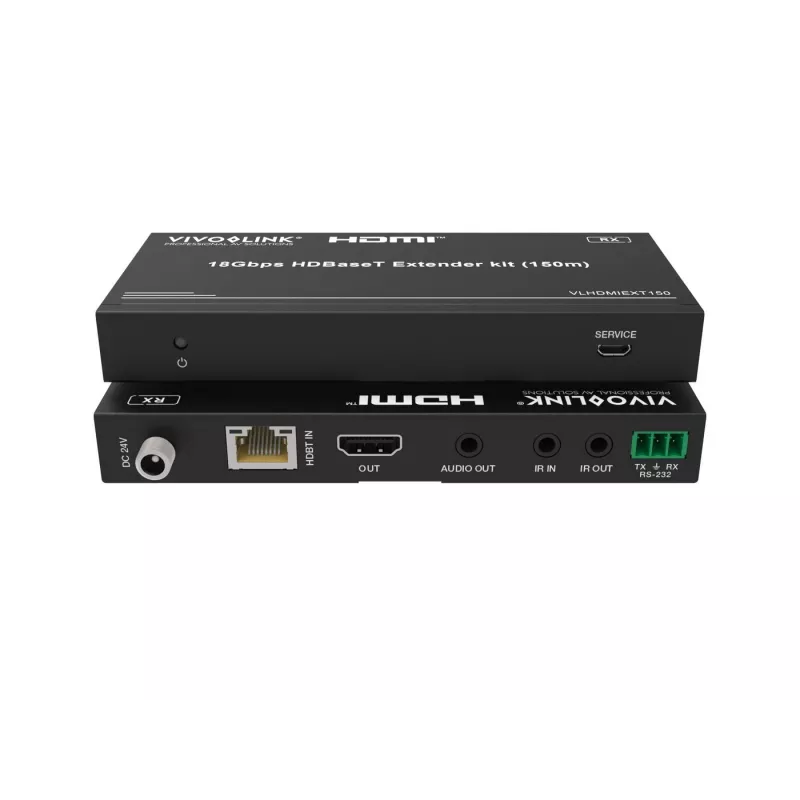HDBaseT Extender-Kit VivoLink VLHDMIEXT150 18 Gbit/s 4K über einzelnes Cat-Kabel