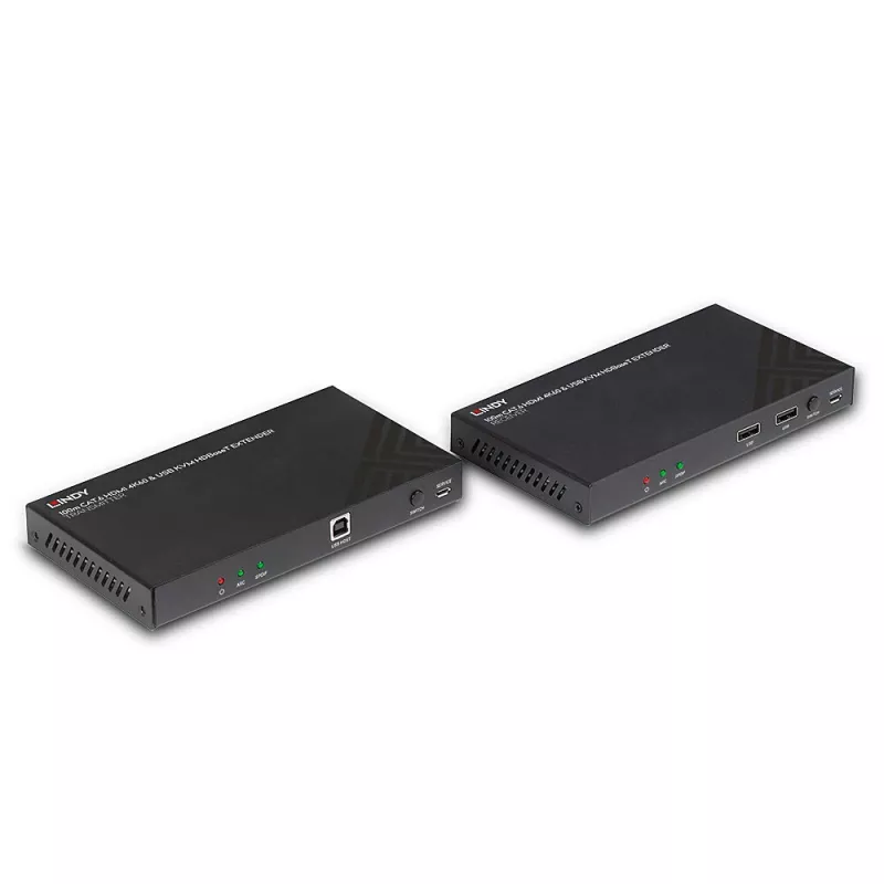 Lindy 100m Cat.6 HDMI 4K60, Audio, IR und RS-232 HDBaseT KVM Extender