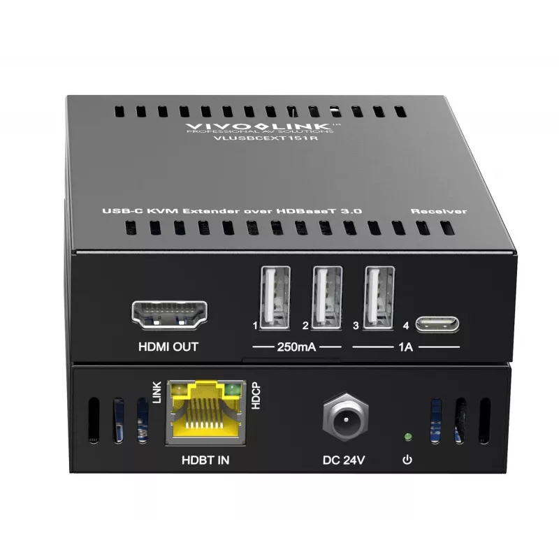 KVM-Extender Transmitter & Empfänger Vivolink VLUSBCEXT151 HDMI USB Kabelgebunden 70 m