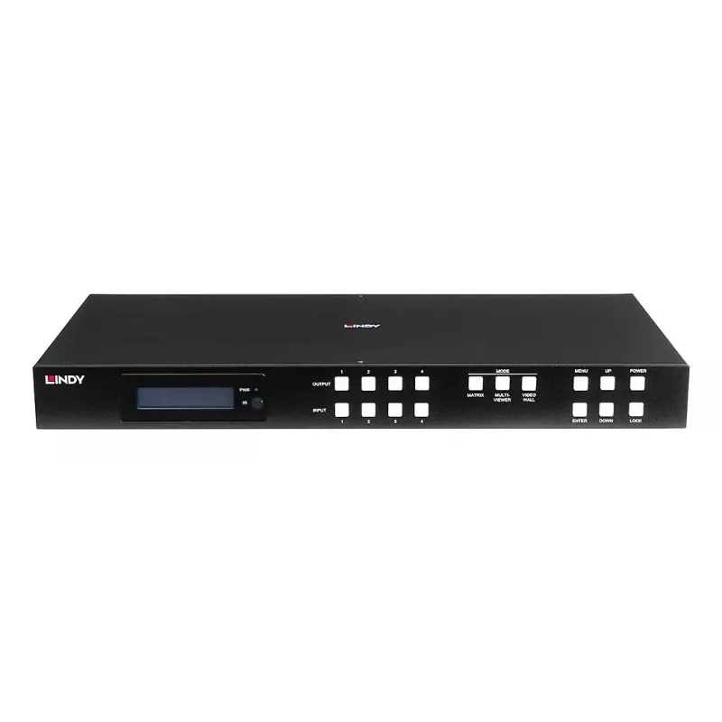 AV-Matrix-Switcher Lindy 4x4 HDMI 4K60 3840x2160 18 Gbit/s