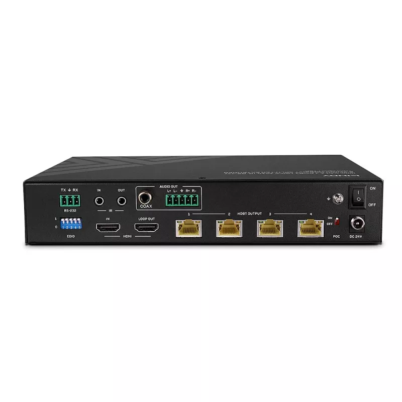 Lindy 100m Cat.6 4-Port HDMI 4K60 HDBT Splitter Extender