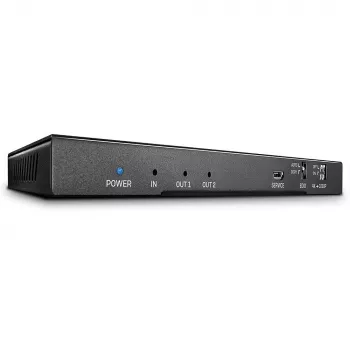HDMI Splitter Lindy 2 Port HDMI 18G Splitter mit Audio und Downscaling