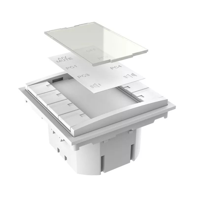 Vivolink VLCP8B Tasterpanel Weiß