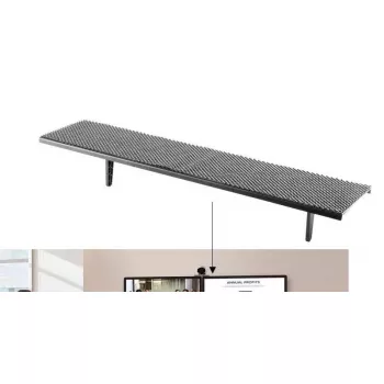 Vivolink VLMPS2 AV-Geräte-Regal Schwarz Holz