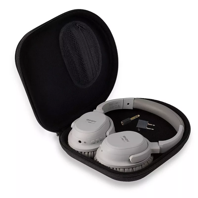 Lindy LH500XW Headset Kabelgebunden & Kabellos Kopfbügel Anrufe/Musik Micro-USB Bluetooth Grau