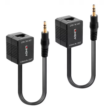 AV-Sender & -Empfänger Lindy 500 m Cat.6 3,5 mm Analoger Audio-Extender