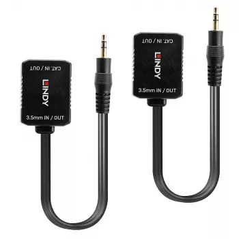 AV-Sender & -Empfänger Lindy 500 m Cat.6 3,5 mm Analoger Audio-Extender