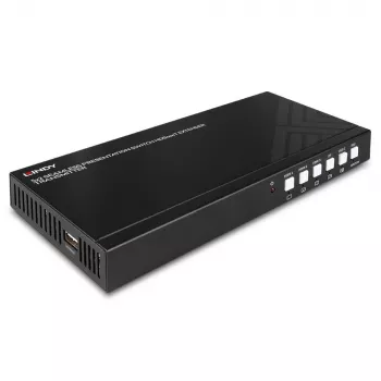 AV-Transmitter Lindy 5 Port Seamless Presentation Switch HDBaseT Extender 3840 x 2160 Pixel