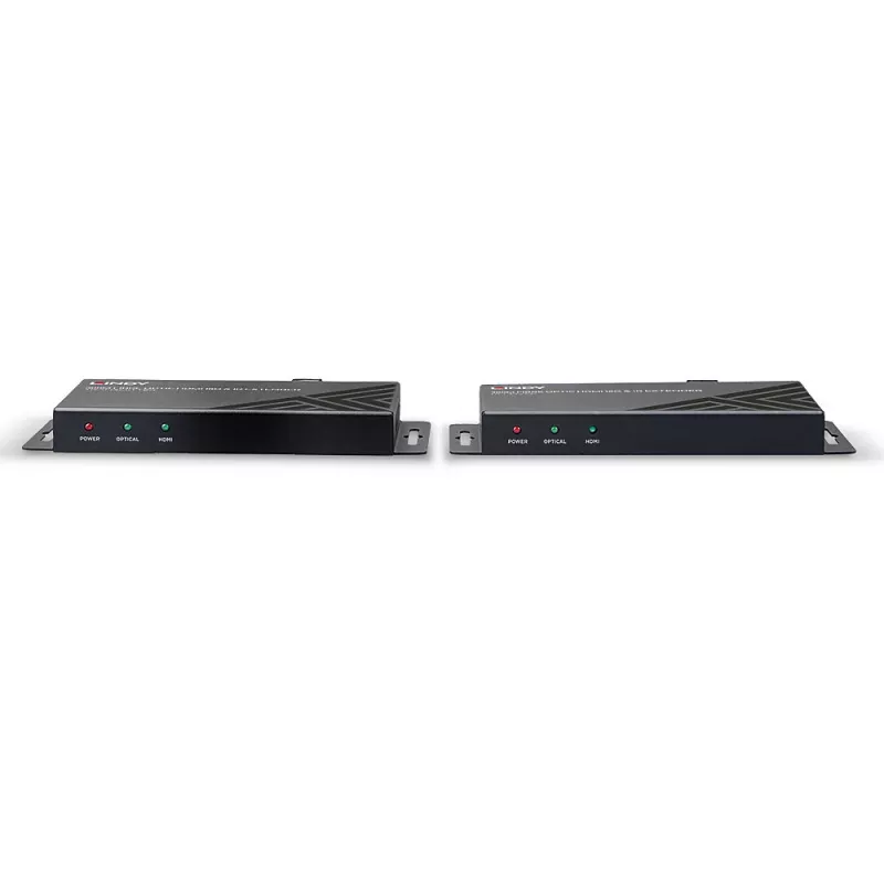 AV-Sender & -Empfänger Lindy 300m Glasfaser-HDMI 18G & IR-Extender
