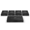 Lindy 70m Cat.6 4 Port HDMI 4K60 Splitter Extender, 3840 x 2160 Pixel, AV-Sender & -Empfänger, 70 m, Kabelgebunden, Schwarz, HDCP