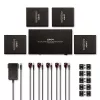 Lindy 70m Cat.6 4 Port HDMI 4K60 Splitter Extender, 3840 x 2160 Pixel, AV-Sender & -Empfänger, 70 m, Kabelgebunden, Schwarz, HDCP