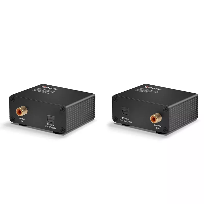 AV-Sender & -Empfänger Lindy 150m Cat.6 TosLink und Koaxial Digital Audio Extender