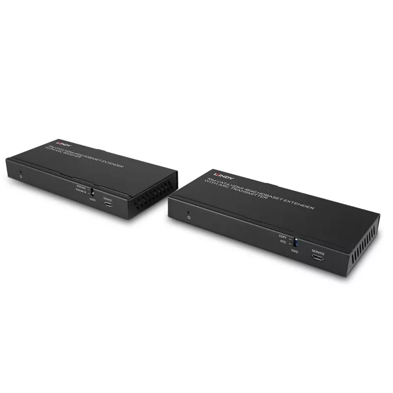 Lindy 70m Cat.6 HDMI 4K60, Audio, IR und RS-232 HDBaseT Extender mit ARC
