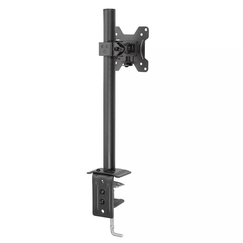 Lindy Single Display Short Bracket mit Mast und Tischklemme