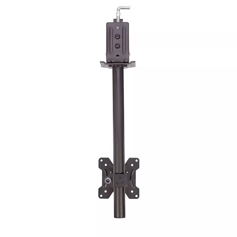 Lindy Single Display Short Bracket mit Mast und Tischklemme