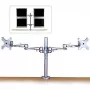 Lindy Dual-Verstellbare LCD-Arme für bis zu 10 kg, Silber