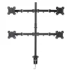 Lindy Quad-Monitorhalterung mit Mast und Tischklemme