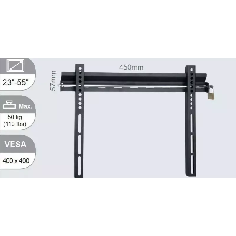 Vivolink VLMW2355 TV-Halterung/Standfuß 139.7 cm (55 Zoll) Schwarz