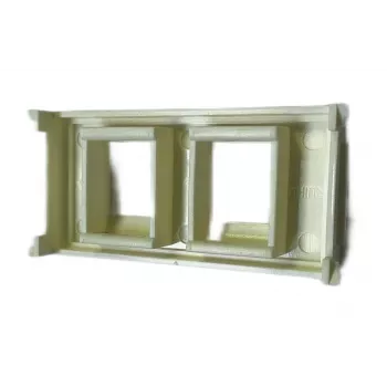 Outlet-Panel VivoLink WI221266 für 2 x Keystone – Panel für zwei Keystone-Module