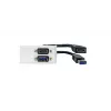 Vivolink WI221261 HDMI + USB A Steckdosenaufsatz Weiß 2 Module