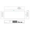 Netzwerk-Switch Ernitec ELECTRA-M08-1GB-150W 8 Ports 1 GB 150 W