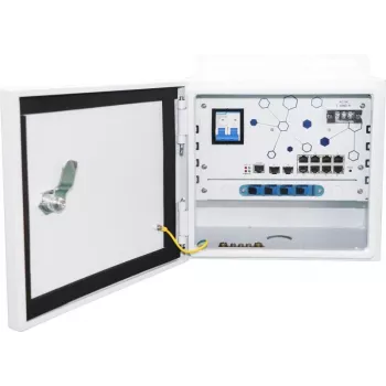 Ernitec ELECTRA-M10-OUTDOOR-200 Netzwerk-Switch Managed L2 Gigabit Ethernet (10/100/1000) Power over Ethernet (PoE) Grau