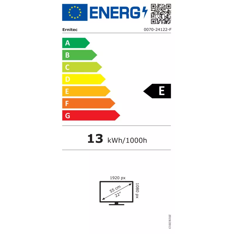 Monitor Ernitec 0070-24122-F 24 Zoll LCD-Display 1920x1080
