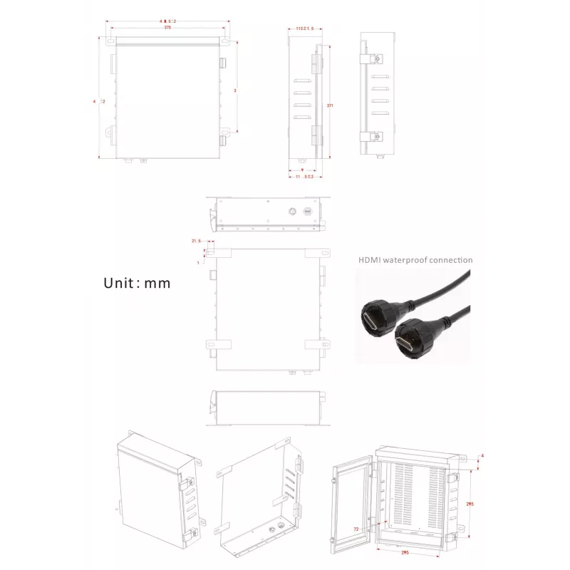 Outdoor IP66 Sicherheitsbox ERNITEC 0070-10466 wetterfest zuverlässig