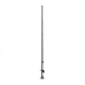 Mast OMEGA RCCTV011 — Außenmast für Überwachungskameras, 6.000 mm Höhe, 30 kg Tragfähigkeit, schwarz metallic