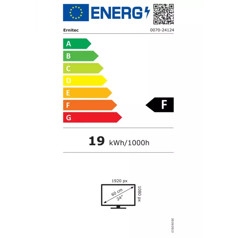 Ernitec 0070-24224-AC Computerbildschirm 61 cm (24 Zoll) 1920 x 1080 Pixel Full HD LED Schwarz