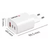 Verbatim Essentials GaN Ladegerät 65W EU-Stecker Weiß, Innenbereich, AC, 20 V, Weiß