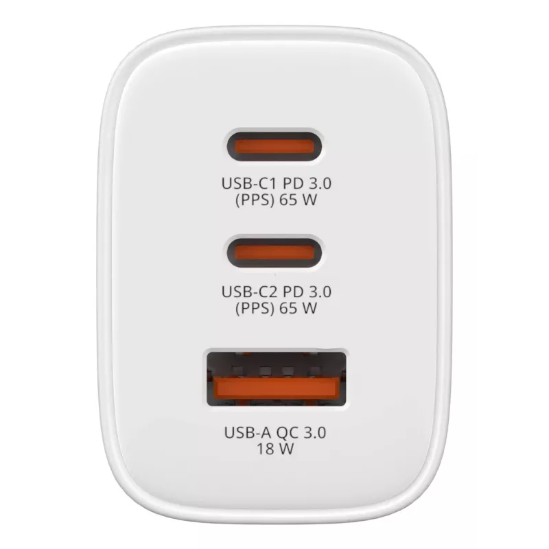 Verbatim Essentials GaN Ladegerät 65W EU-Stecker Weiß, Innenbereich, AC, 20 V, Weiß