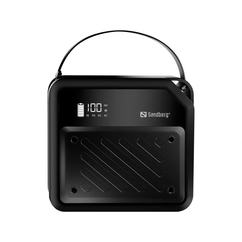 Tragbare DC-Powerstation SANDBERG Sandberg DC Power Station 72000 — LMFP 72.000 mAh, DC- & USB‑C-Eingang, schwarz